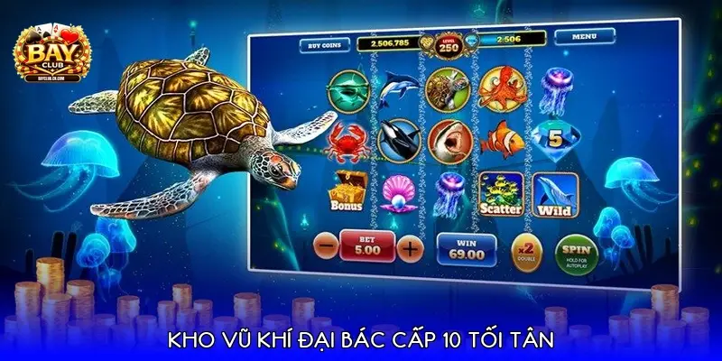 Kho vũ khí đại bác cấp 10 tối tân